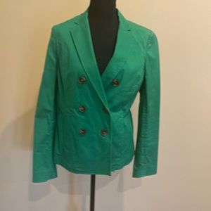 Brooks Brothers Green cotton blend Jacket. Perfect for spring. Gently used. Sz 8